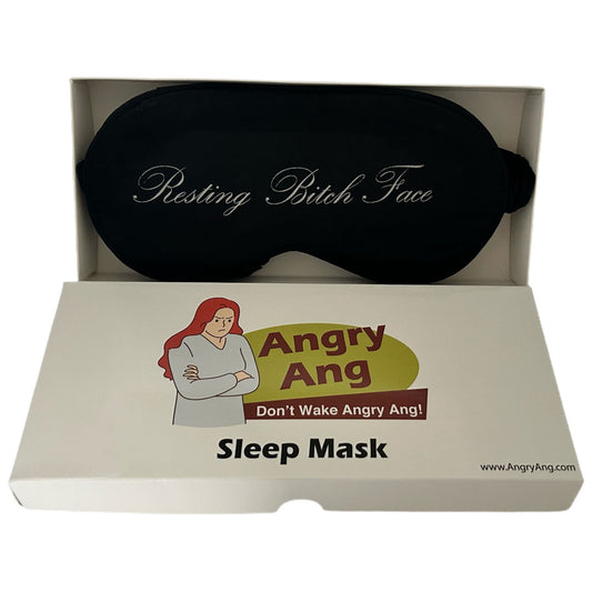Angry Ang Resting Bitch Face Sleep Mask