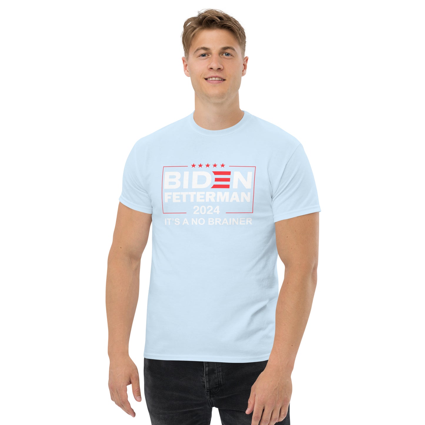Biden Fetterman 2024 "Its's A No Brainer" T-Shirt