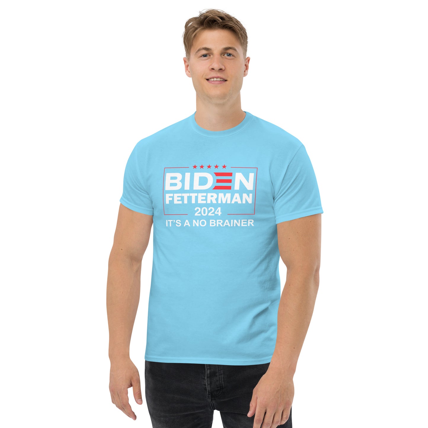 Biden Fetterman 2024 "Its's A No Brainer" T-Shirt