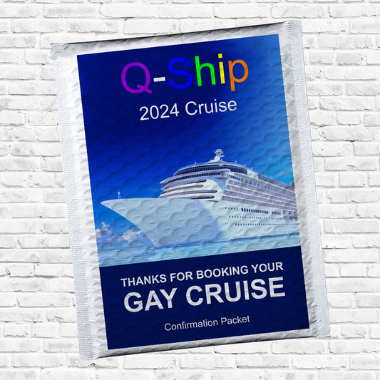 Gay Cruise Confirmation Packet Mail Prank