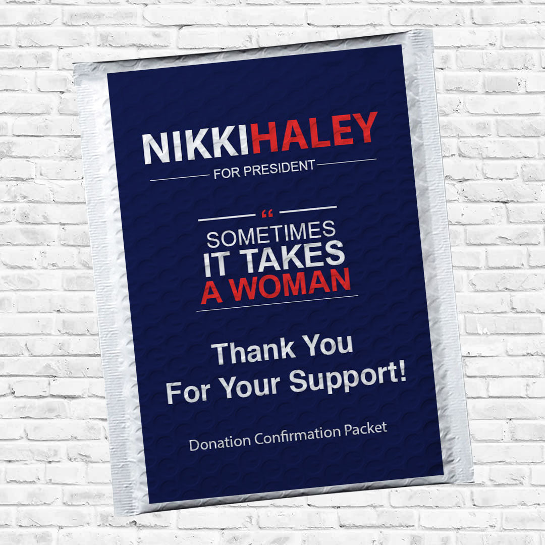 Nikki Haley 2024 Presidential Election Donation Prank