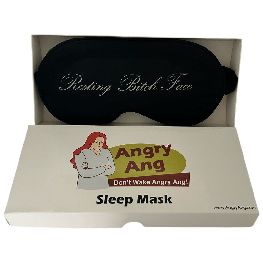 Angry Ang Resting Bitch Face Sleep Mask