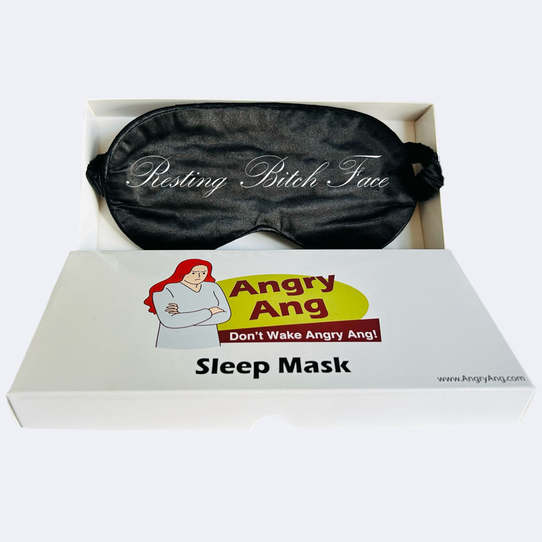 Angry Ang Resting Bitch Face Sleep Mask
