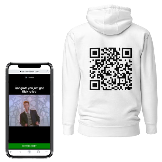 Rick Roll Preset QR Sweatshirt