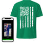 Trump YMCA Troll 45 - 47 Flag QR Shirt - St. Paddy's Day Edition