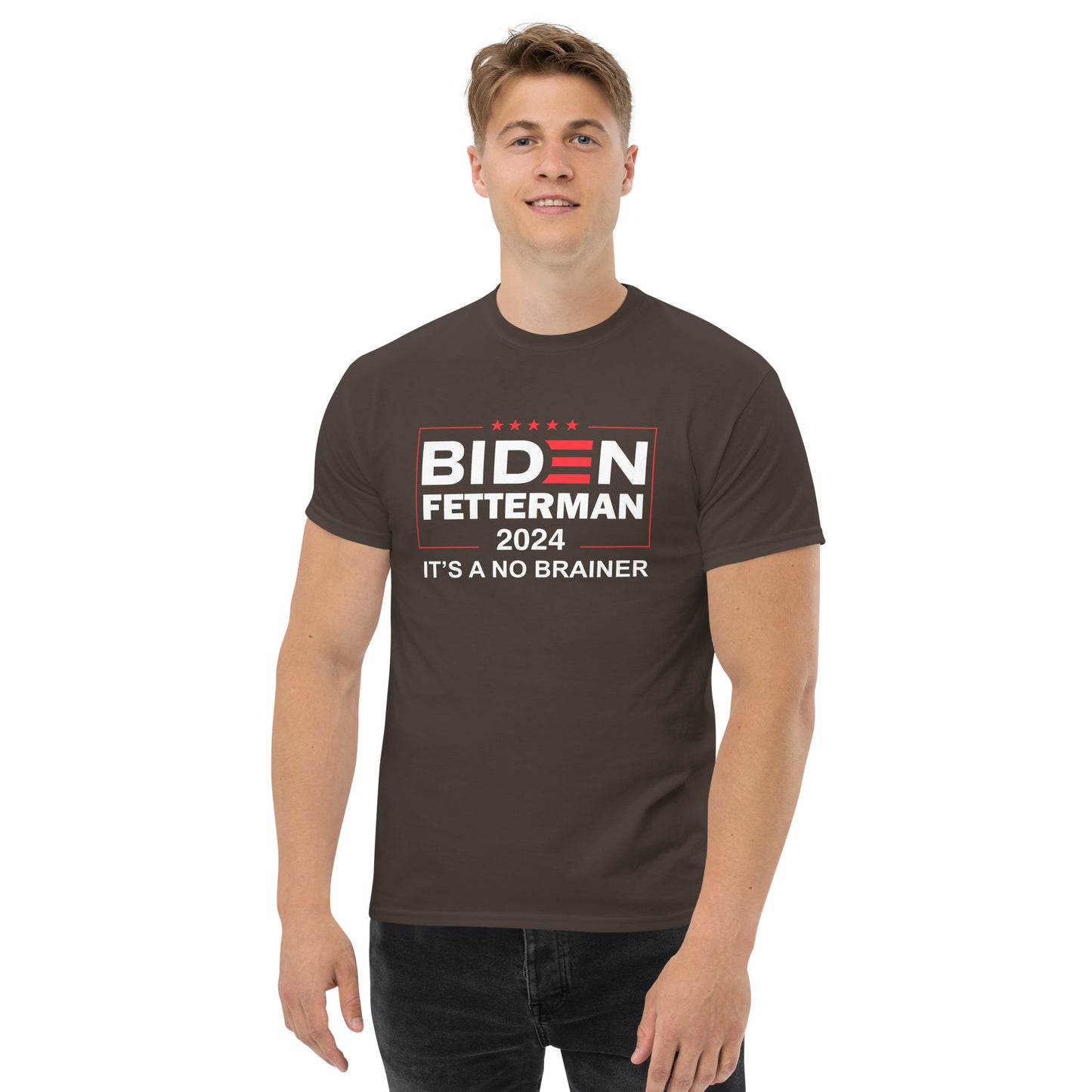 Biden Fetterman 2024 "Its's A No Brainer" T-Shirt