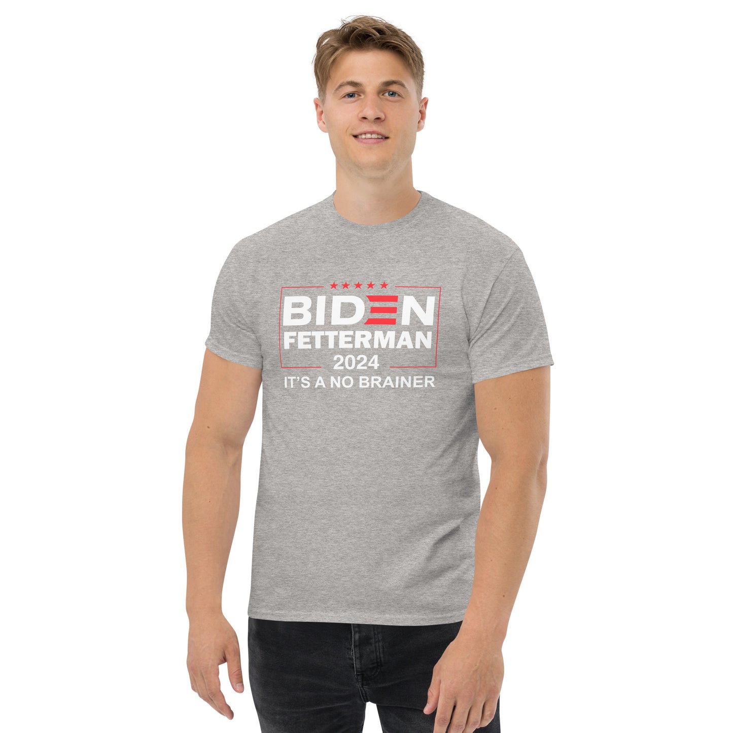 Biden Fetterman 2024 "Its's A No Brainer" T-Shirt